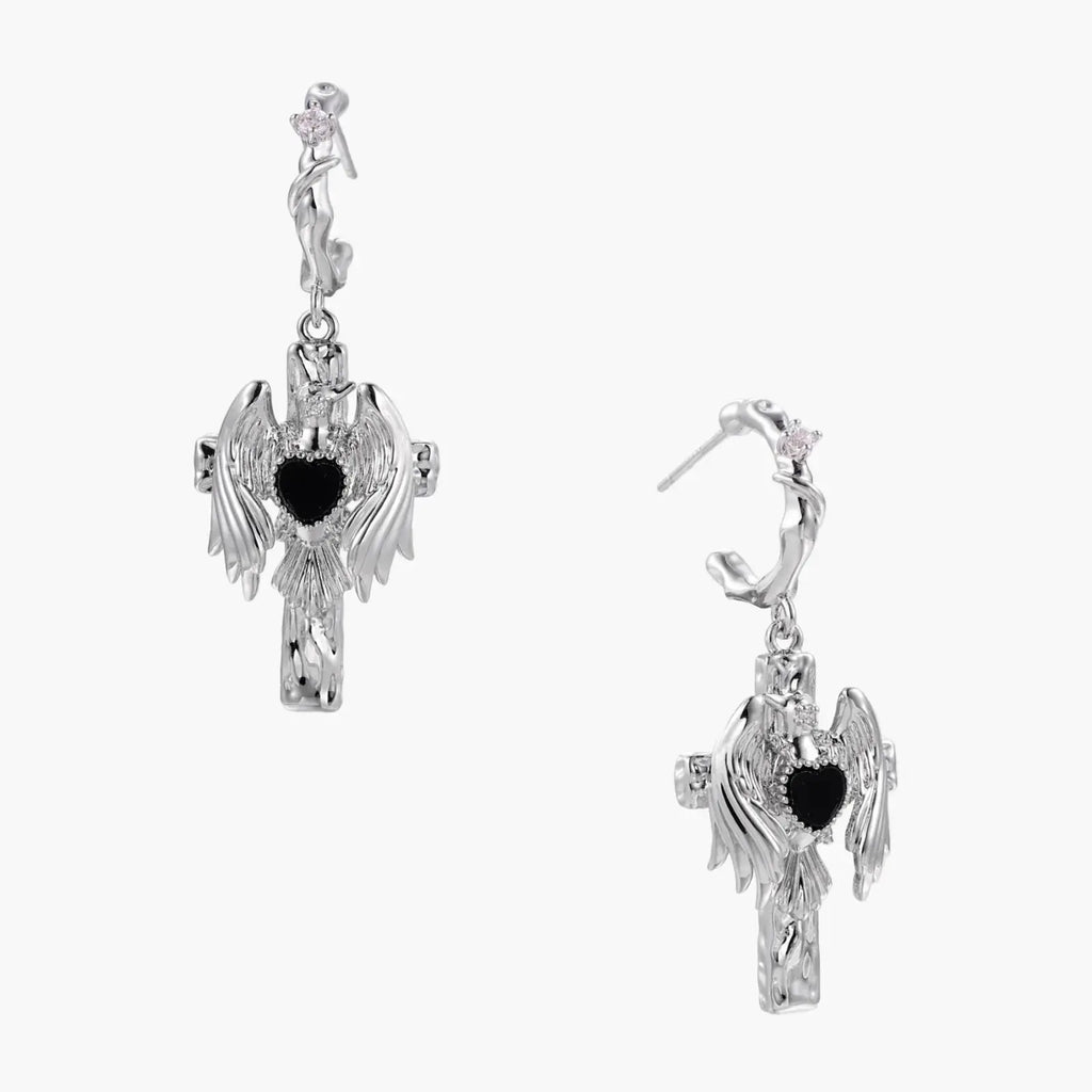 Gothic Angel Wings Earrings
