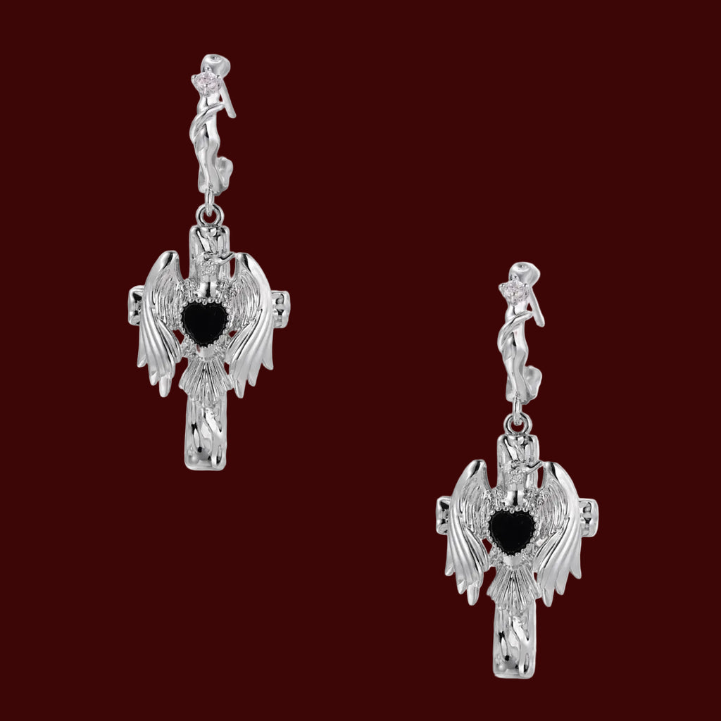Gothic Angel Wings Earrings