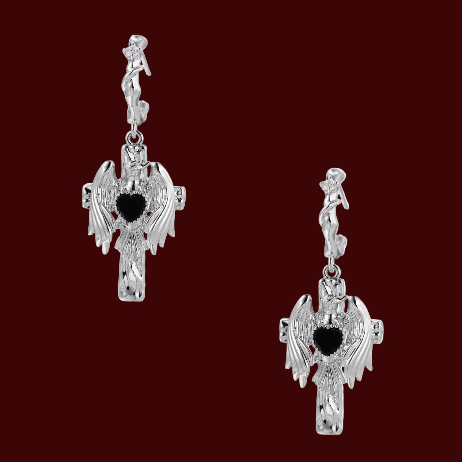 Gothic Angel Wings Earrings