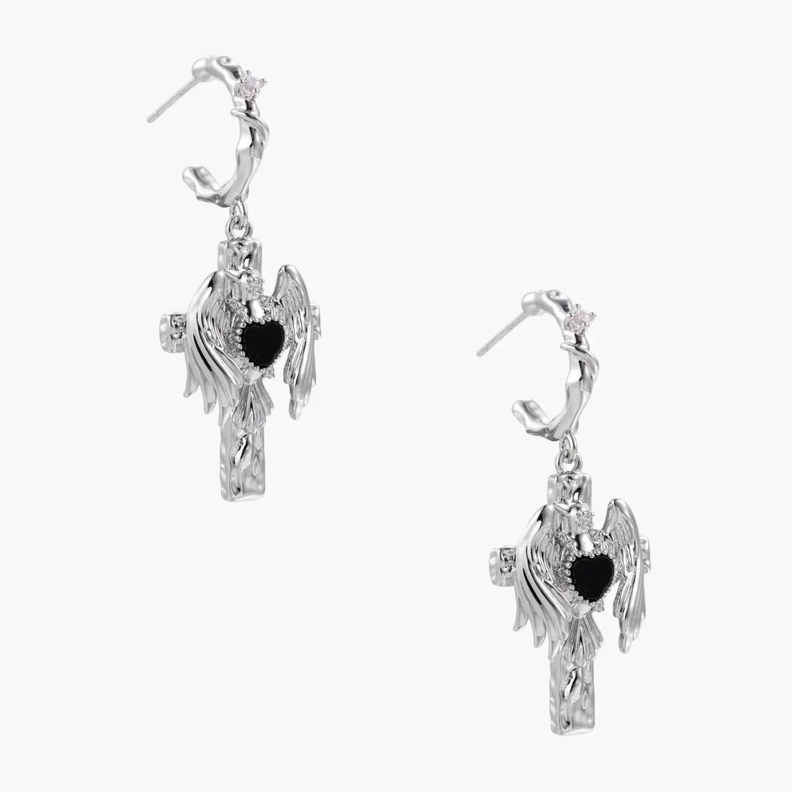 Gothic Angel Wings Earrings