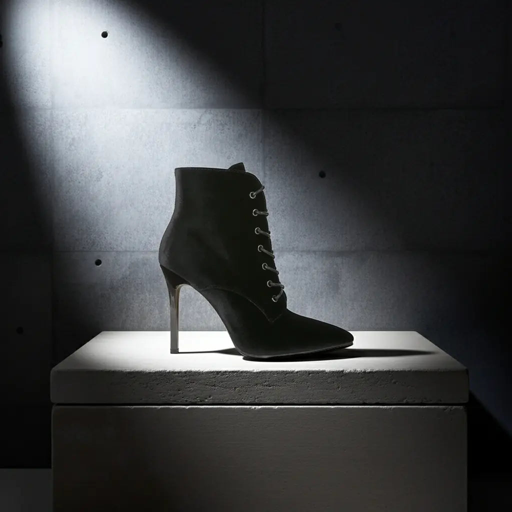 Bornsta Velvet Stiletto Boots - Velvet Violence