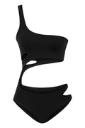 JENDUE Ocean Cutout Swimwear - One-Shoulder Monokini Jendue