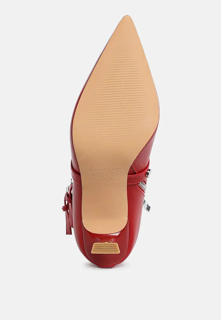 Jacinta Strappy Stiletto Boots - Velvet Violence