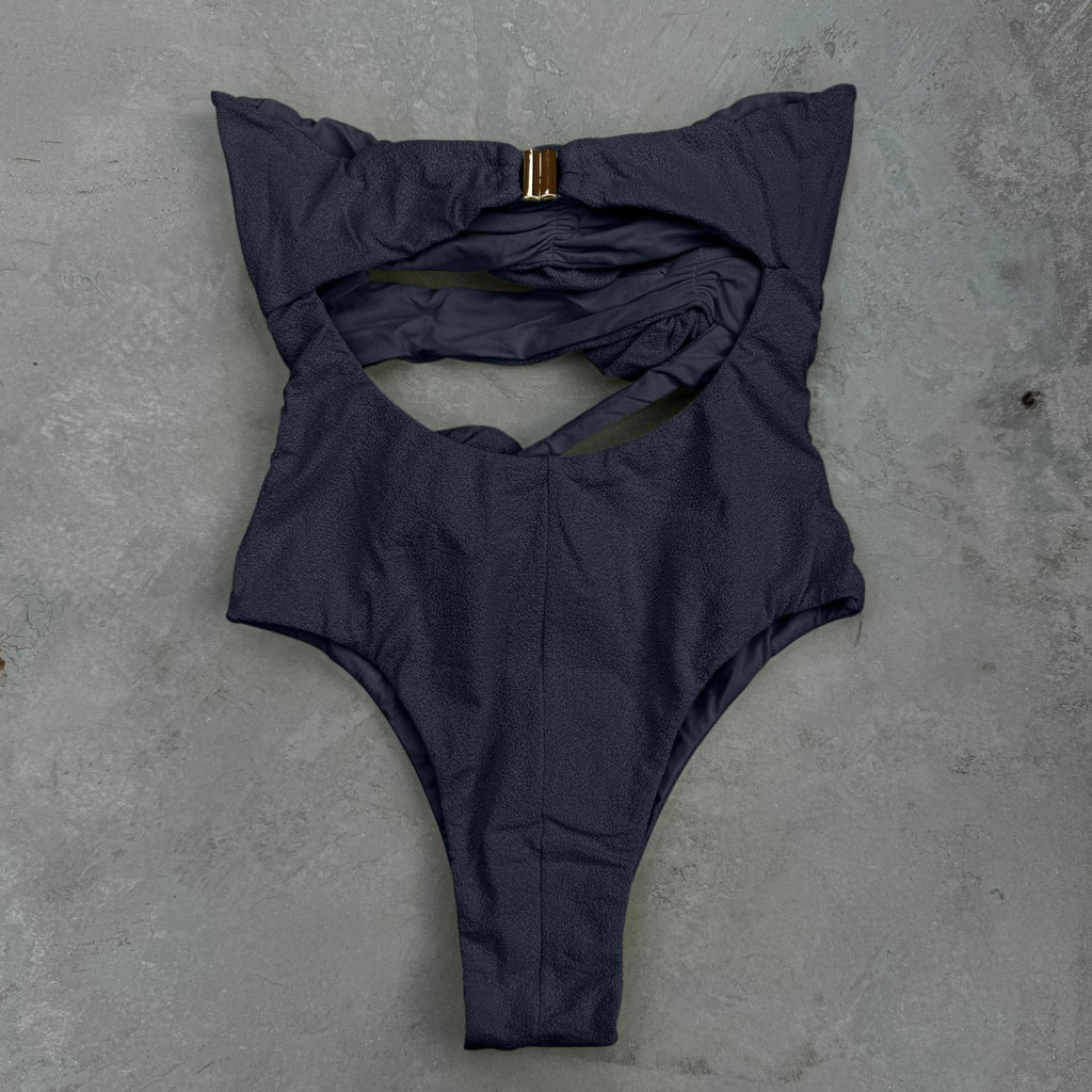 Laurice Black Seashore Textured One Piece Swimsuit MyBrazilianShop