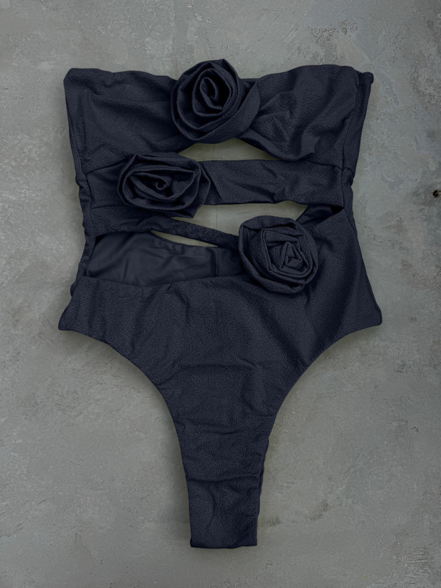 Laurice Black Seashore Textured One Piece Swimsuit MyBrazilianShop