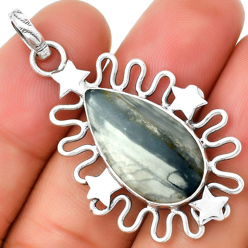 Star - Natural Picasso Jasper Pendant P-1454 SDP131411-0