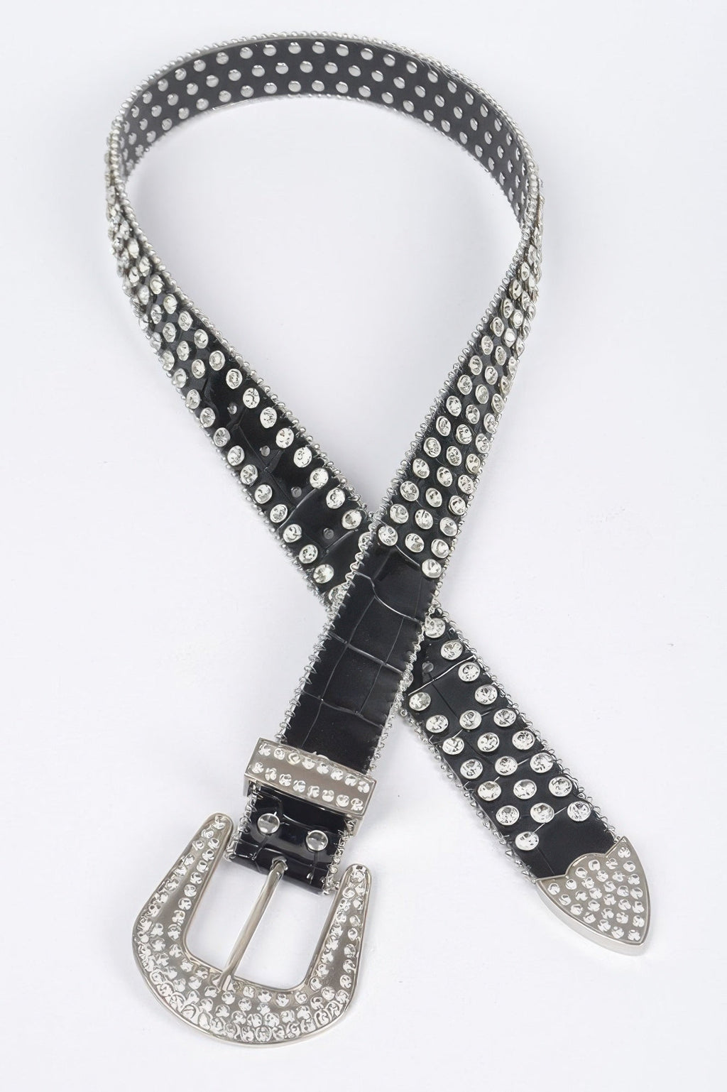 Radio City Studded Rhinestone Belt
