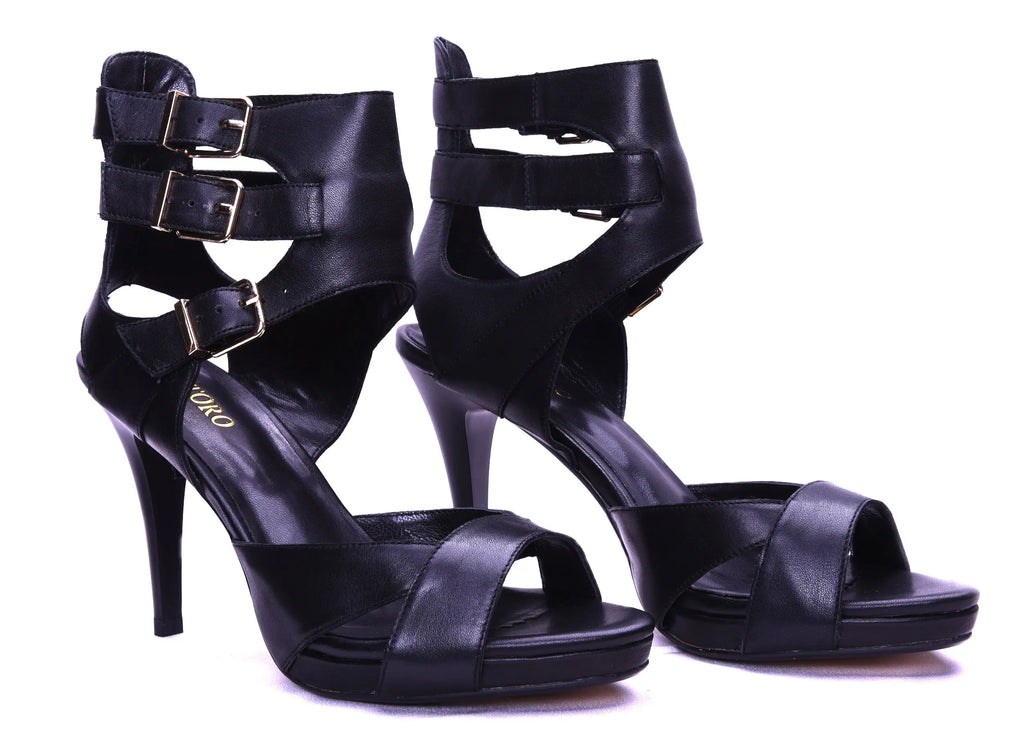 Amelia Strappy Stiletto Sandals - Velvet Violence