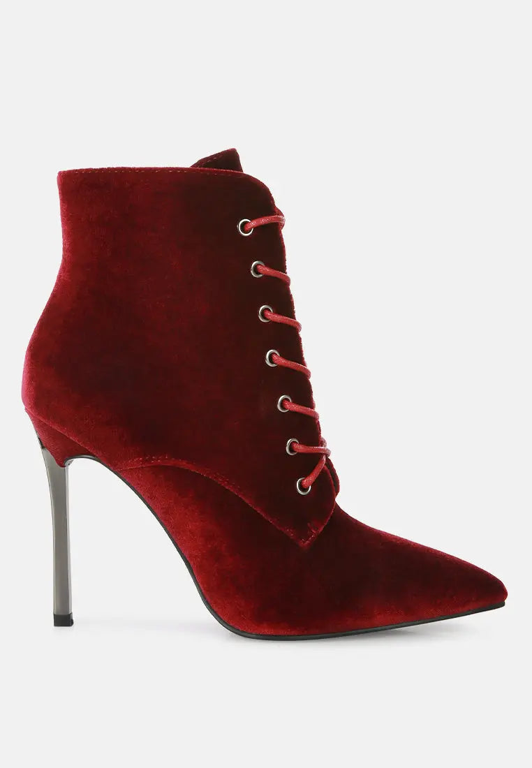 Bornsta Velvet Stiletto Boots - Velvet Violence