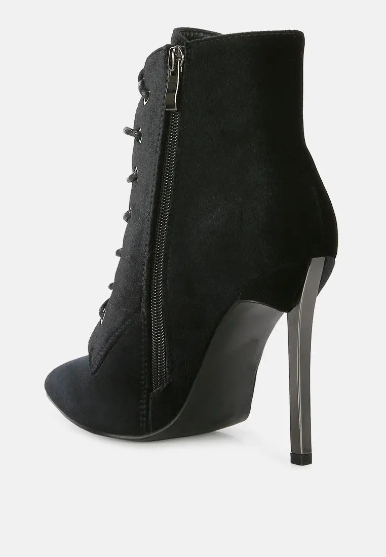Bornsta Velvet Stiletto Boots - Velvet Violence