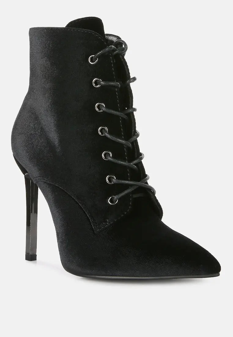Bornsta Velvet Stiletto Boots - Velvet Violence