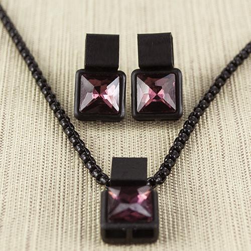 Coal Necklace-Plum ClaudiaG