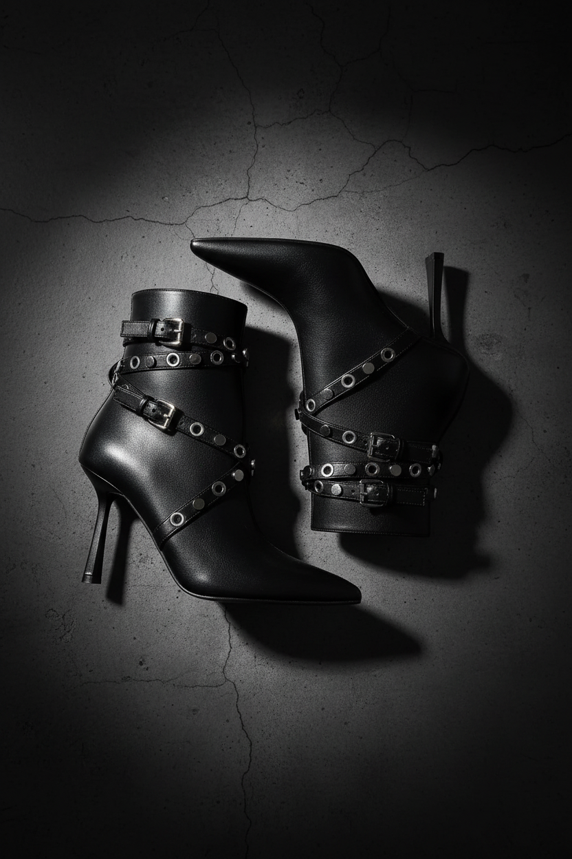Jacinta Strappy Stiletto Boots