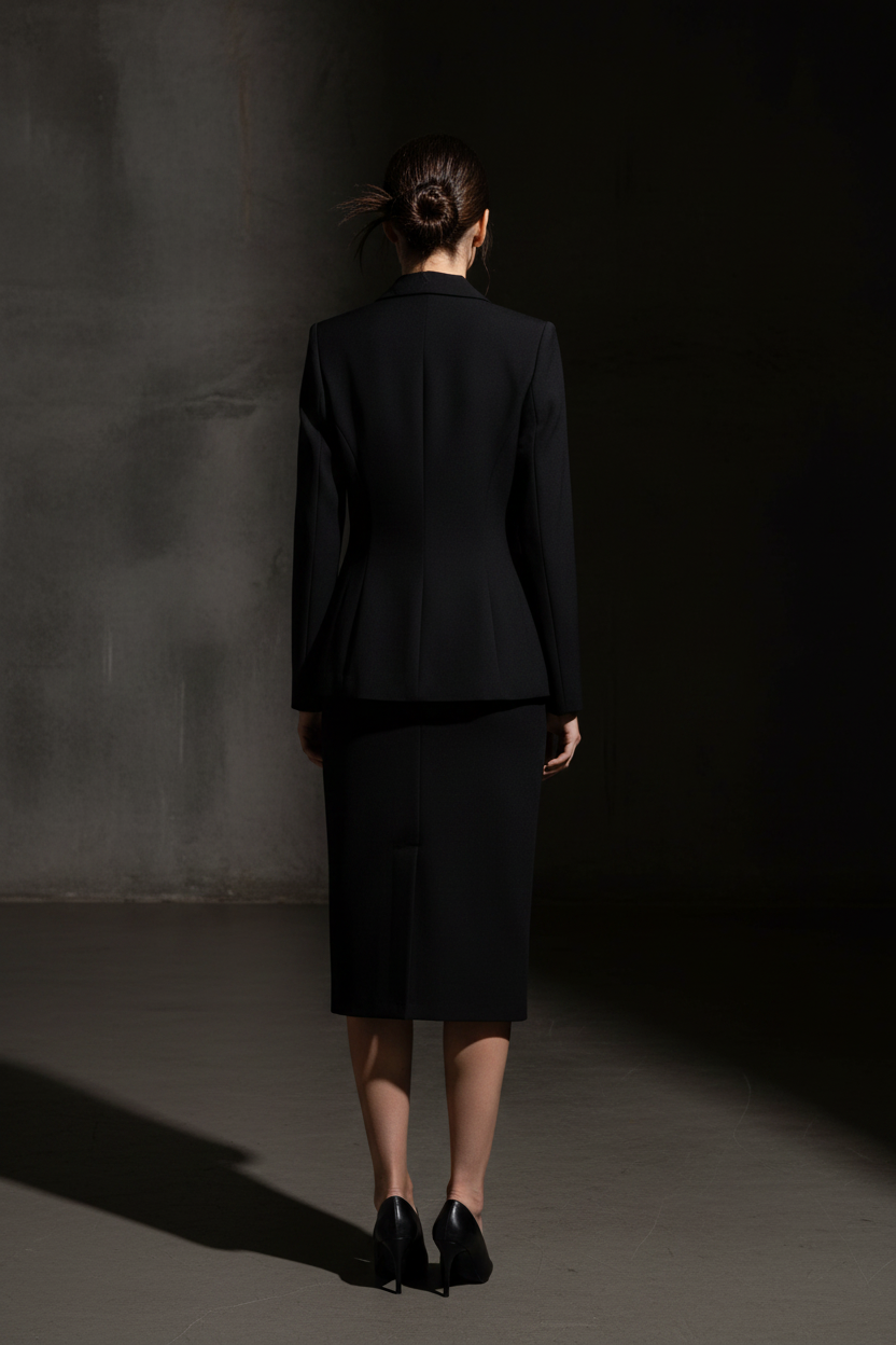 Richie Blazer in Black — Back