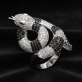 Snake ring on a velvet background